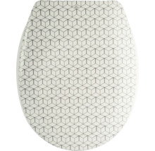 Capac de toaletă cu model geometric