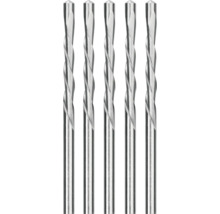 Set de cinci burghie metalice pentru mașini de găurit.