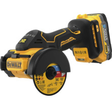 Polizor unghiular pe acumulator DeWalt pentru metal cu disc de tăiere
