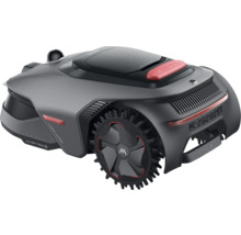 Robot de tuns iarba în gri și negru