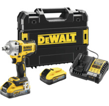 Cheie de impact cu acumulator DeWalt cu acumulator, încărcător și cutie de scule