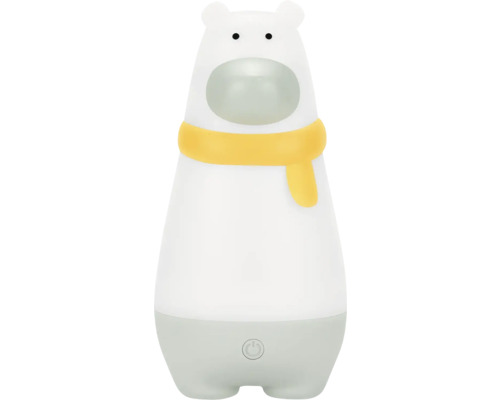 Lampă de veghe cu LED Albert G 4W 17 lumeni, gri Lumină de noapte în formă de urs polar cu întrerupător