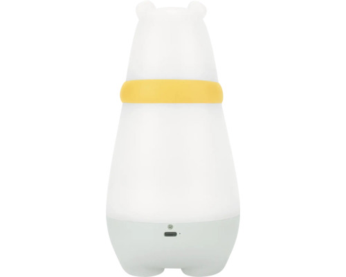 Lumină de noapte în formă de urs cu detaliu galben