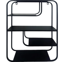 Raft de perete cu trei rafturi și cadru metalic