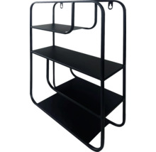 Raft de perete cu trei rafturi metalice