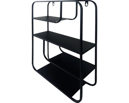 Raft de perete cu trei rafturi metalice