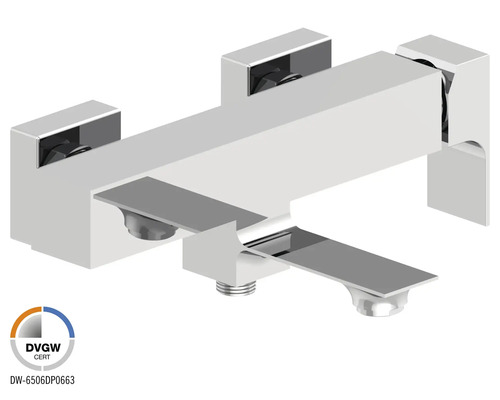 Baterie de baie montată pe perete cu certificare DVGW