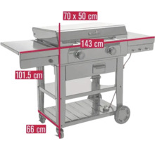 Grătar pe gaz Char-Broil cu dimensiuni