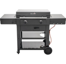 Grătar pe gaz Char-Broil cu două arzătoare, spații de depozitare și roți