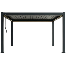 Copertină de terasă independentă cu acoperiș cu lamele