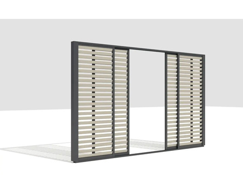 Panou de gard cu lamele orizontale