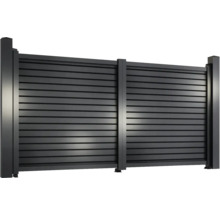 Poartă glisantă orizontală din aluminiu pentru exterior