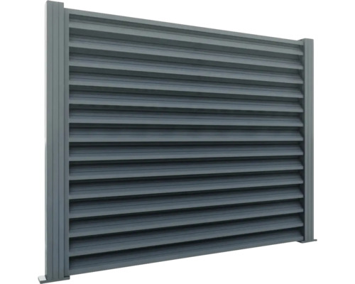 Elemente de gard cu lamele opace pentru grădină