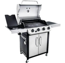 Grătar pe gaz cu patru arzătoare, rafturi și dulap inferior