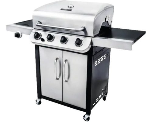 Grătar pe gaz cu patru arzătoare, spații de depozitare și dulap inferior