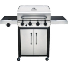 Grătar pe gaz Char-Broil cu patru arzătoare, arzător lateral și dulap inferior