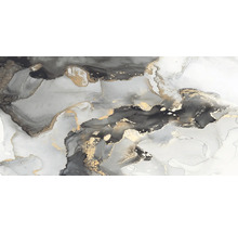 Imagine de perete abstractă cu aspect de marmură și accente aurii