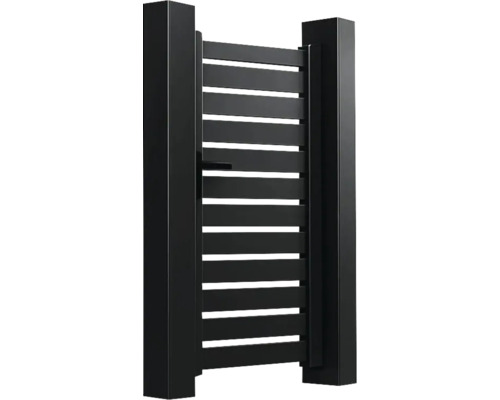 Poartă de grădină modernă cu elemente orizontale