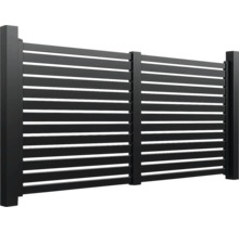 Gard de confidențialitate cu lamele orizontale