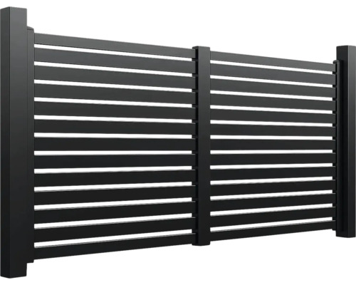 Gard de confidențialitate cu lamele orizontale