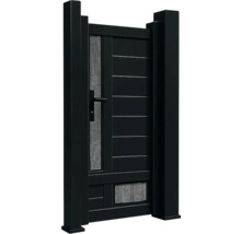 Poartă de grădină din aluminiu cu mâner