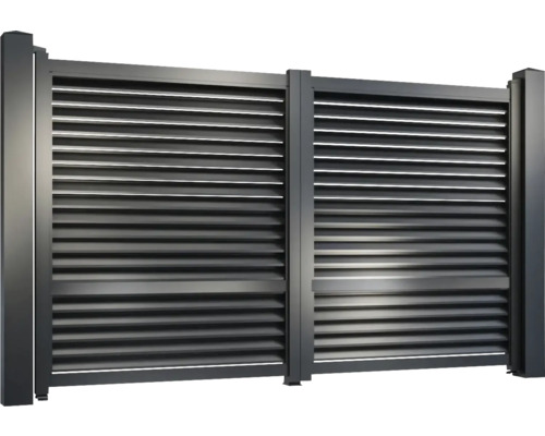 Poartă dublă cu structură lamelară