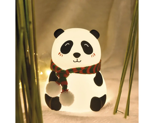 Lampă panda decorativă cu fular