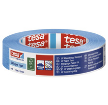 Rola bandă de mascare din hârtie UV Tesa, 50 metri cu 25 milimetri