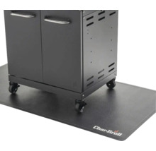 Covoraș de protecție Char-Broil sub un grătar cu rotile