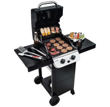 Grătar cu alimente la grătar, ustensile de grătar și garnituri