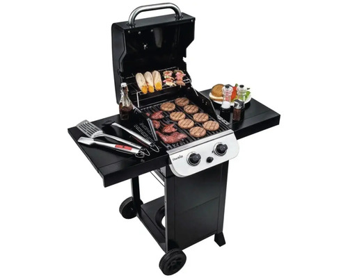 Grătar cu alimente la grătar, ustensile de grătar și garnituri