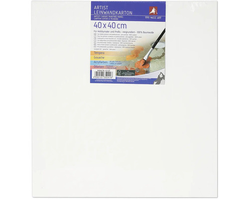 Pânză pictură Artist, 40 x 40 cm, preimpregnată, 100% bumbac