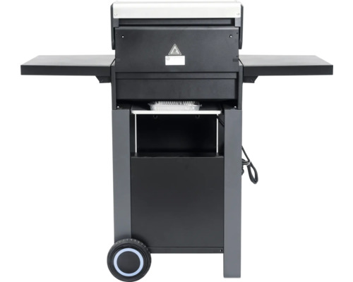 Cărucior grătar cu spații de depozitare și roți