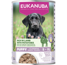 Conservă cu hrană pentru căței Eukanuba cu miel și cartofi