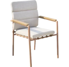 Scaun de grădină cu brațe și tapițerie