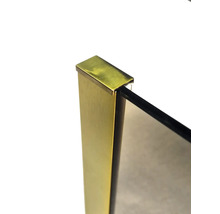 Detaliu picior de masă cu blat de sticlă