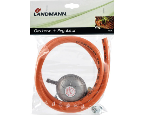 Furtun de gaz Landmann cu regulator în pachet