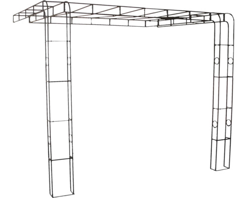 Arcadă trandafiri perete Lafiora metal 233x300x253 cm negru Arcadă metalică pentru trandafiri pentru grădină