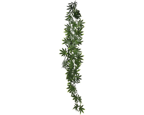 Plantă artificială suspendată cu frunze verzi