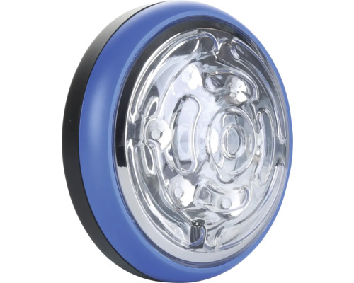 Lampă LED rotundă cu margine albastră