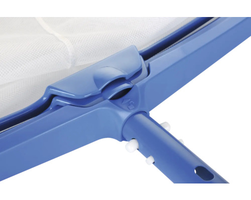 Prim-plan cu plasă de piscină din plastic cu plasă
