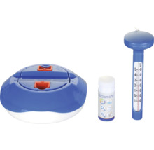 Set de întreținere a piscinei cu plutitor dozator, termometru și benzi de testare