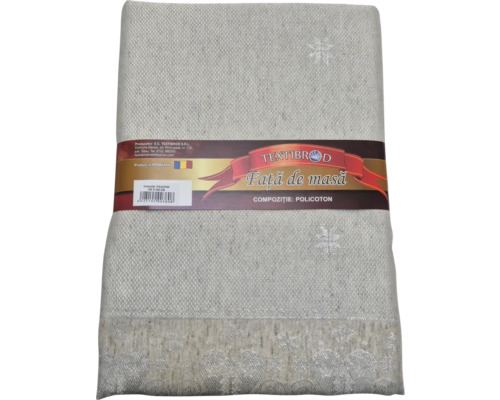 Față de masă ambalată din material amestecat cu model de fulgi de zăpadă