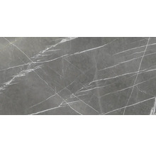 Gresie de pardoseală gri cu structură de marmură