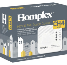 Detector de gaz metan cu control dublu Homplex HD100 PRO, cu fir și declanșare 9-12VDC + 230VAC