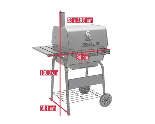 Grătar pe cărbune Char Broil cu dimensiuni
