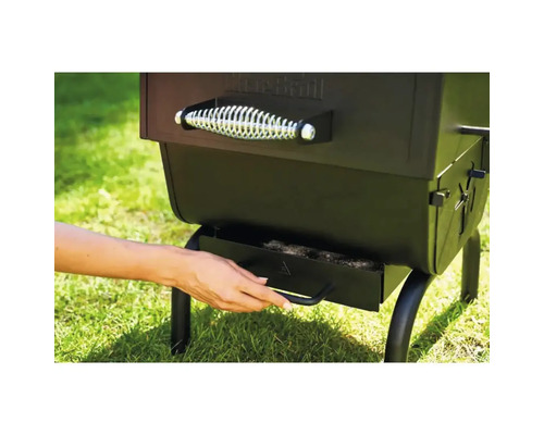 Grătar pe cărbune cu sertar de cenușă retractabil pentru curățare ușoară