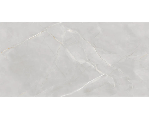 Placă ceramică porțelanată deschisă la culoare cu aspect de marmură