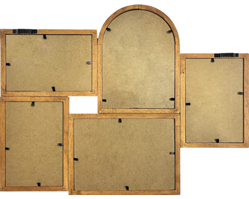 Rame foto multiplu pentru cinci fotografii din lemn