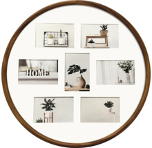 Ramă foto rotundă cu mai multe imagini